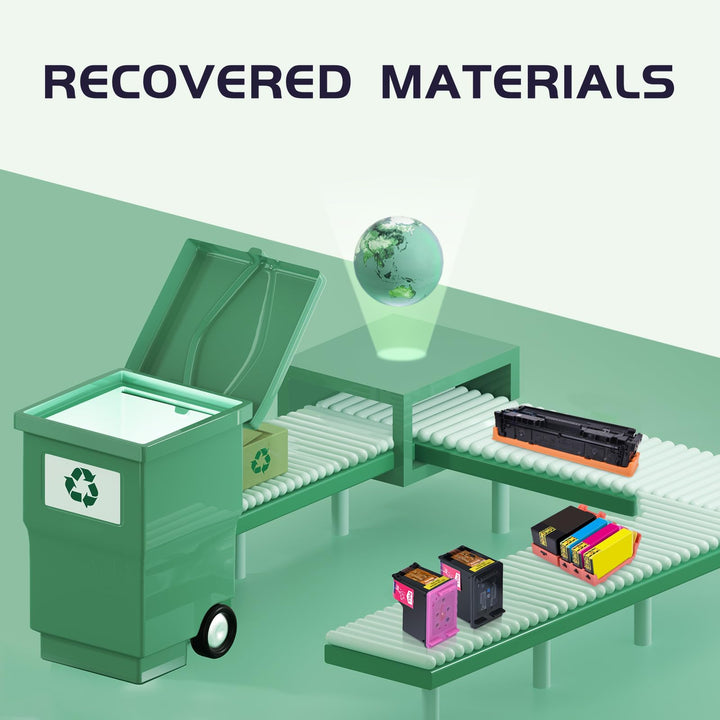 ZIPRINT Remanufactured Ink Cartridge Replacement for HP 65XL 65 XL Combo Pack N9K04AN for Envy 5055 5052 5058 DeskJet 3755 2655 3720 3722 3723 3752 3758 2652 High Yield Printer(1 Black, 1 Tri-Color)