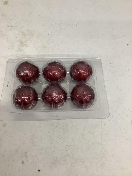 LUMINOSITY Sphere Candles - Red Set of 6 Retail $19.99