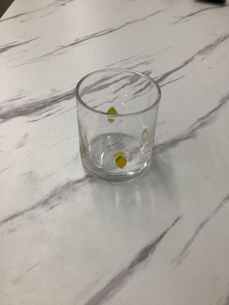 Lemon Slice Glass Tumbler - Clear, Set of 1 Retail $5.99