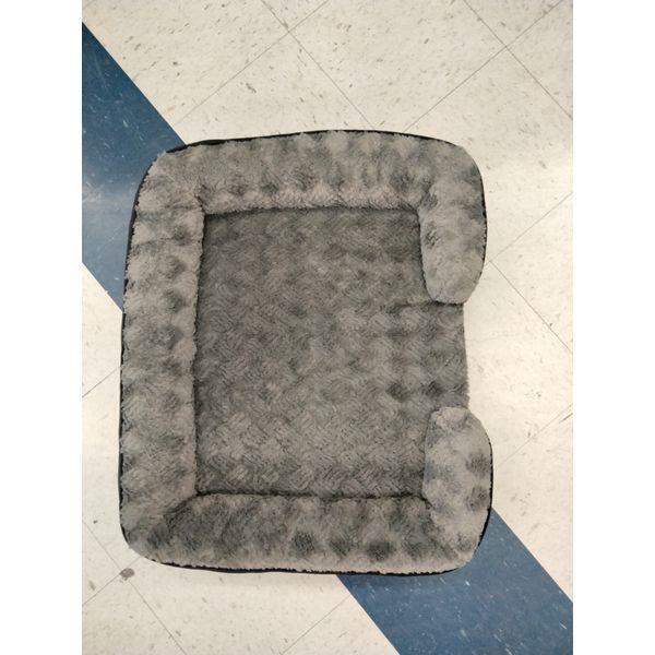 Bedsure Comfy Pet Bed, Gray, Plush Rim
