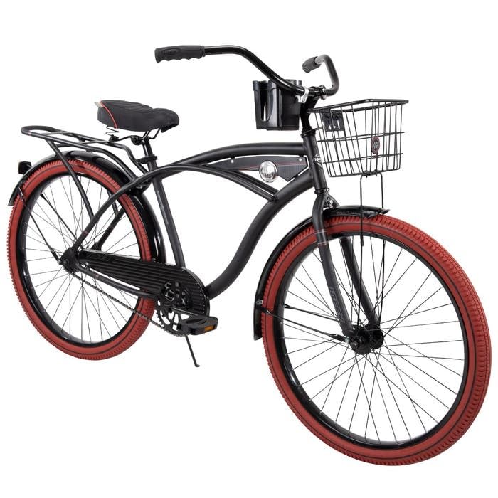 Nel Lusso Men's Cruiser Bike, Black, 26-inch