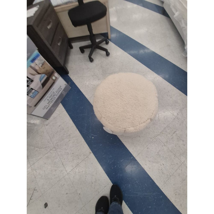 Threshold, Twilled Globule Ottoman, Cream