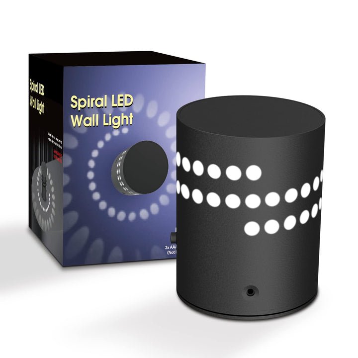 VITANO Spiral Wall Light, 2-IN-1 LED Wall Lights, Battery Operated/USB Charging,Decorative Soft White Lighting for Living Room, Bedroom,Restaurant Hotel...