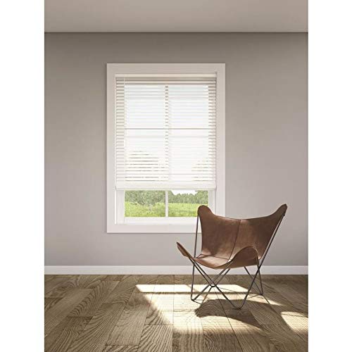 Levolor Trim+Go 2-in Cordless White Faux Wood Room Darkening Blinds (Common: 23-in; Actual: 22.5-in x 72-in)