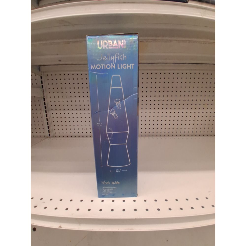 Urban Shop 13" Blue and Green Ombre Jellyfish Motion Lamp, Pre-Filled and USB Powered, Incandescent Bulb