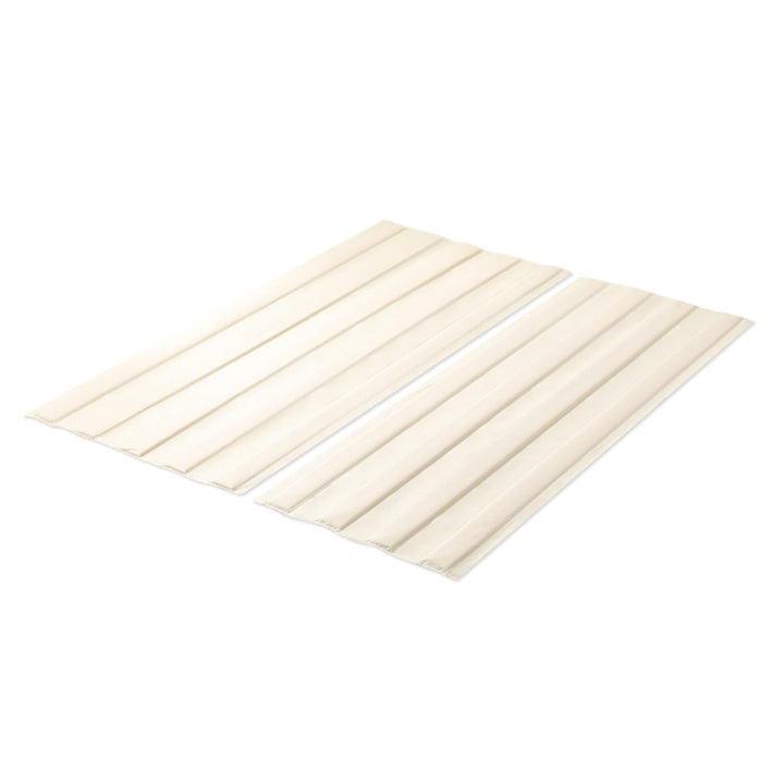 Mellow Fabric Covered Wood Slats, Bunkie Board Mattress Support, Box Spring or Bed Slat Replacement, King , Beige