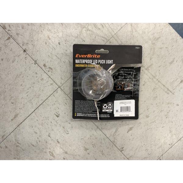 EverBrite Waterproof LED Puck Light - 16 Colors, 50 Lumens, Batteries Included Retail $15.00