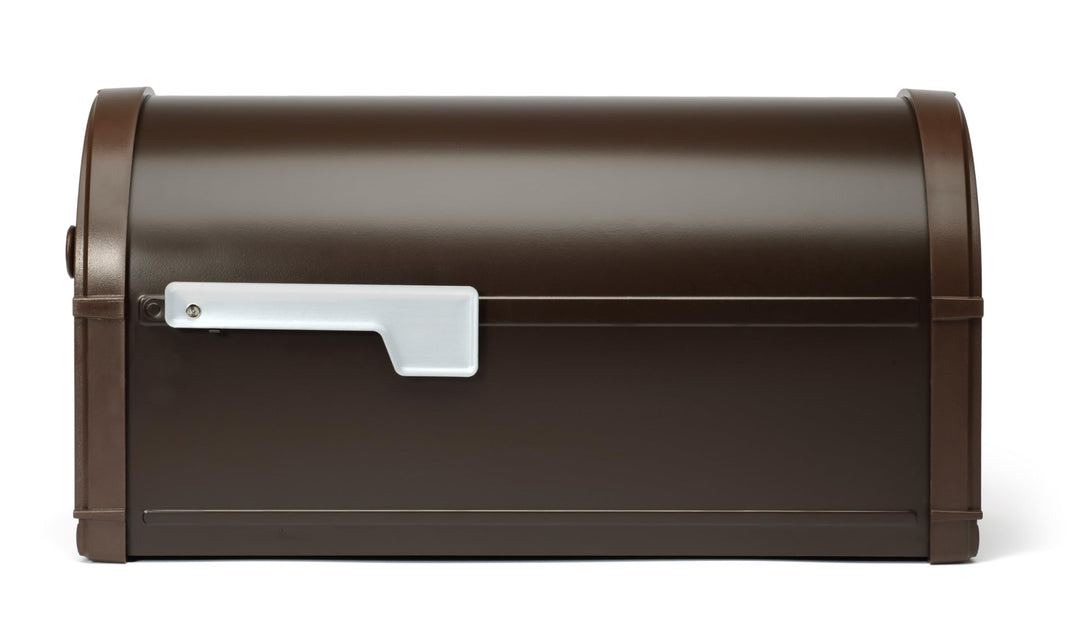 Architectural Mailboxes Bellevue Galvanized Steel Post Mount Mailbox, Compatibility Code G, 5591RZ-10, Rubbed Bronze, Large Capacity