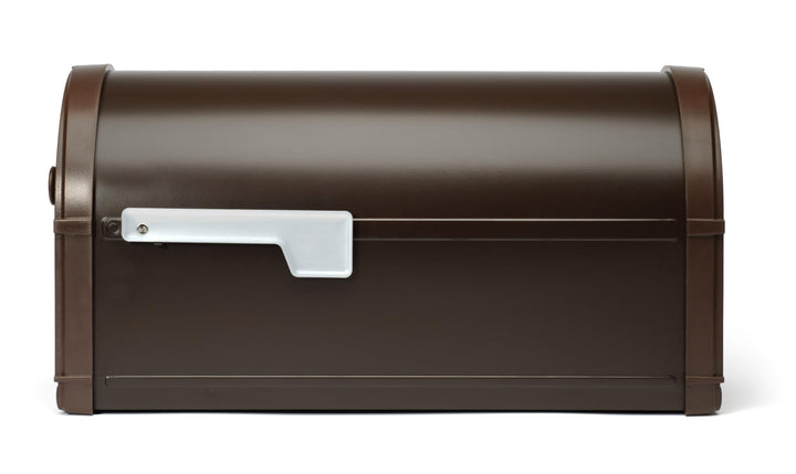 Architectural Mailboxes Bellevue Galvanized Steel Post Mount Mailbox, Compatibility Code G, 5591RZ-10, Rubbed Bronze, Large Capacity