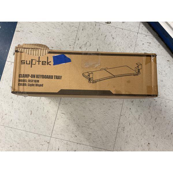 Suptek Clamp-On Keyboard Tray - DSF10M, Light Wood Retail $35.00