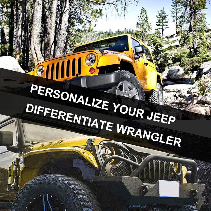 Nakuuly Hood Latches Lock Catch with U.S. Flag Style, Latch Locking Adjustable Kit Compatible with Jeep Wrangler 2007-2018 JK JKU Rubicon Sahara Sport & 2018-2025 JL JLU, 1 Pair