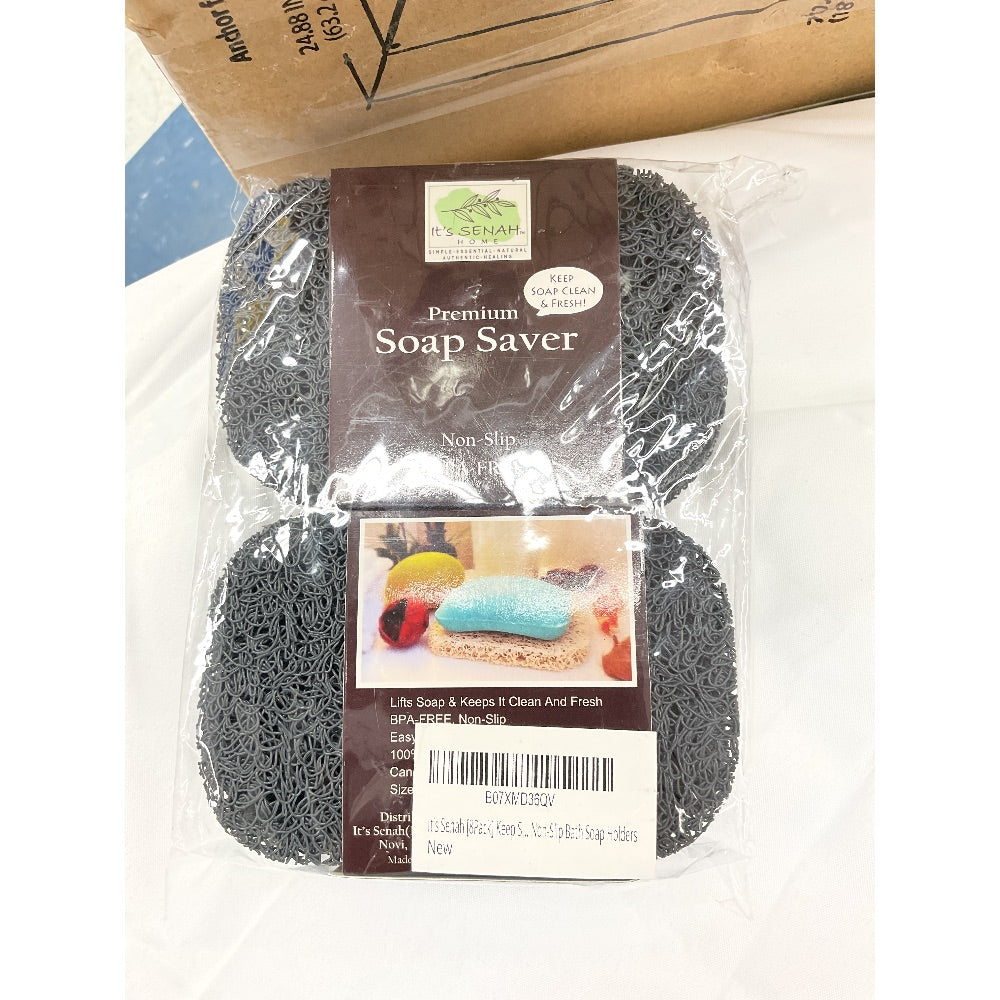 It's Senah [8Pack??] Keep Soap Clean & Fresh Bathroom Soap Dishes, Soap Saver Set | Eco-Friendly, Recyclable | Flexible & Durable Soap Lift | BPA-Free, Non-Slip Bath Soap Holders