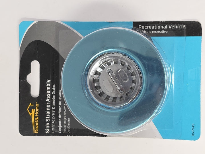 Sink Strainer Assembly Fits 2" to 2 1/2" Diameter Drains NEW RV's Road & Home