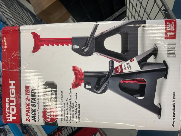 Hyper tough 2 pack 2-ton jack stands Retail $31.67