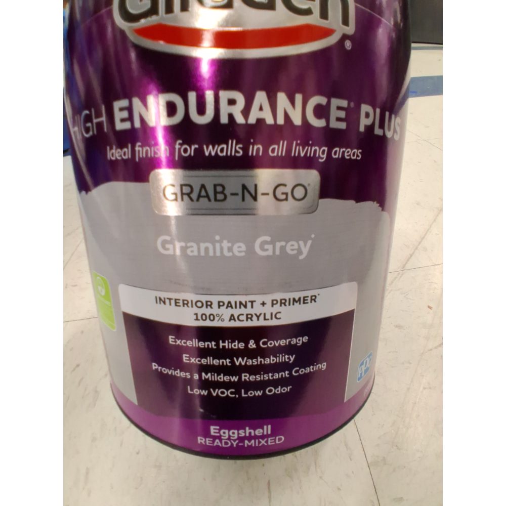 Glidden HEP Grab-N-Go Interior Paint + Primer Granite Grey / Gray  Eggshell  1 Gallon
