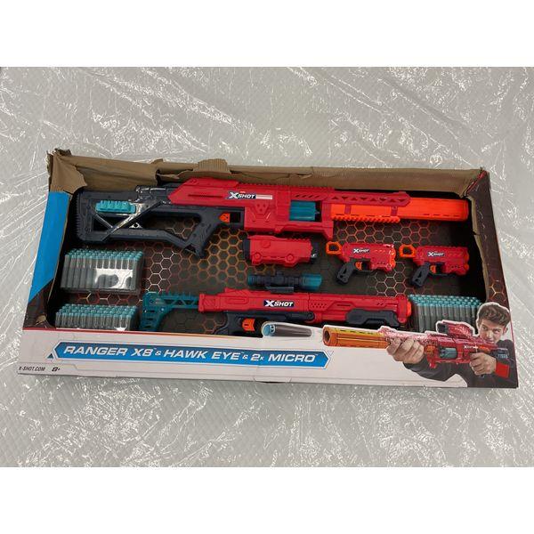 X-Shot Ranger X8, Hawk Eye, 2X Micro - Dart Blaster Set Retail $35.00
