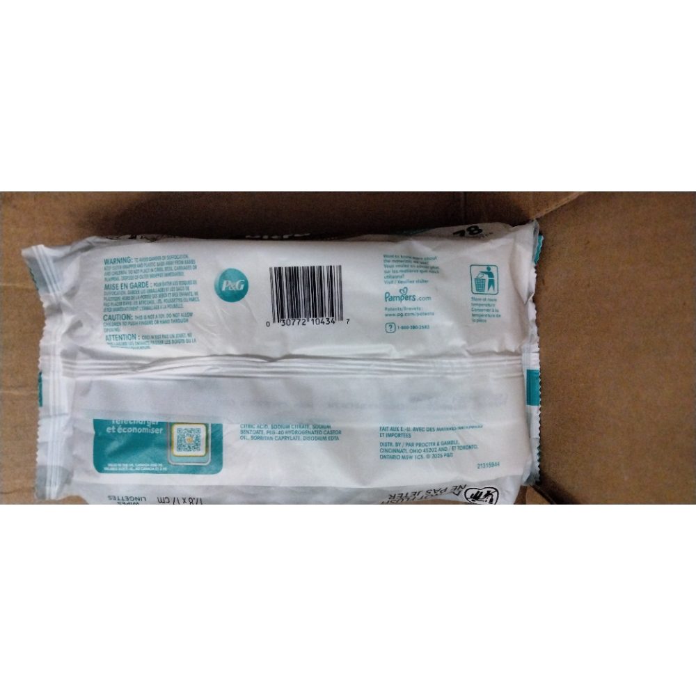 Pampers Free & Gentle Baby Wipes, 1 Pk, 78 CT Retail $5.00