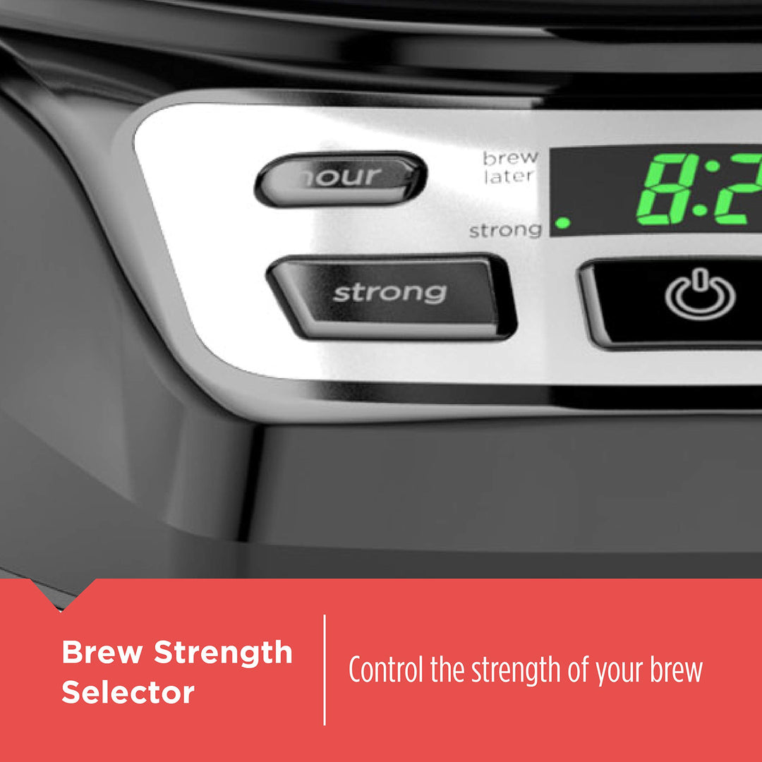 BLACK+DECKER 12-Cup* Programmable Coffeemaker, Black