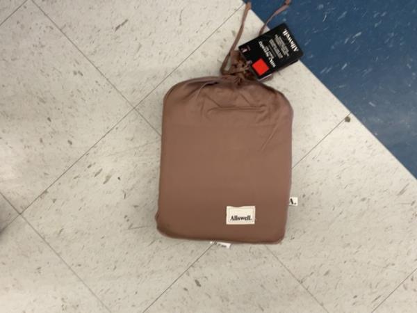 Allswell Bedding Set, Brown, Includes Drawstring Bag Retail $80.00