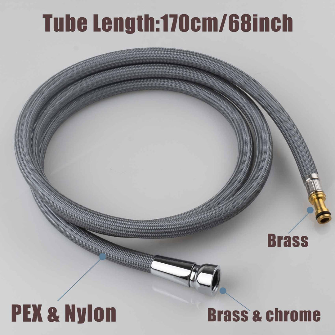 Kitchen Sink Faucet Hose for Moen Replacement Parts, Pull Down Faucet Hose Weight Replacement, 150259 Old Sink Faucet Repair Kit Parts, 68 Inches