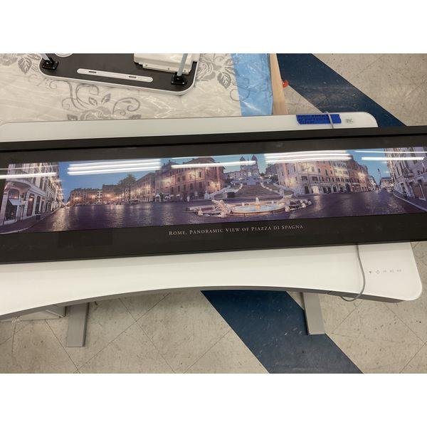 Framed Panoramic Art Print - Rome, Panoramic View of Piazza di Spagna Retail $75.00