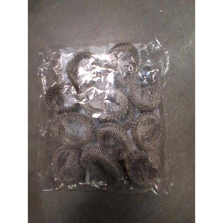 12 Pack of Washing Machine Lint Traps. Comes with 12 Ties. Attach to Your Washer Sink Hose and Allow the Metal Mesh Trap to Filter the Laundry Water. Stainless Steel and Rust Proof. Retail $8.00