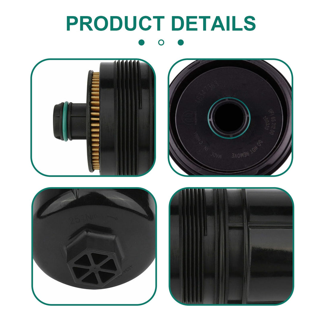 QODOLSI 1 PC Car Oil Filter, Cartridge Engine Oil Filter, Replacement Parts 68507598AA 68498720AA, Compatible with Jeep 2020 2021 Wrangler JL, 2021 Gladiator, 2020 2021 2022 Ram 1500 DT (Black)