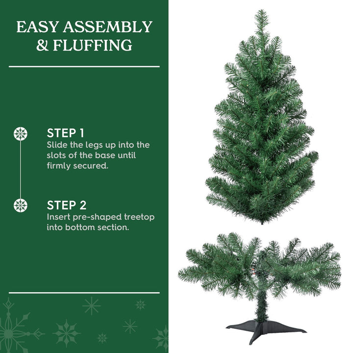 4' Pre-Lit Indiana Spruce Green Artificial Christmas Tree with Color-Changing Retail $25.00