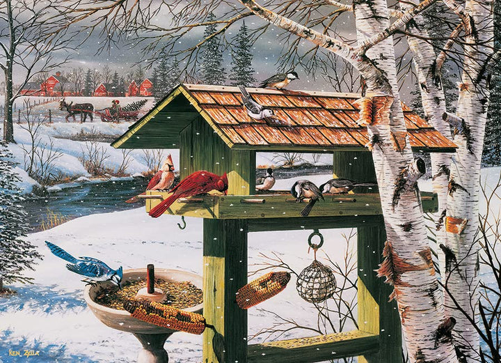 Cobble Hill 1000 Piece Puzzle - Backyard Banquet - Sample Poster Included