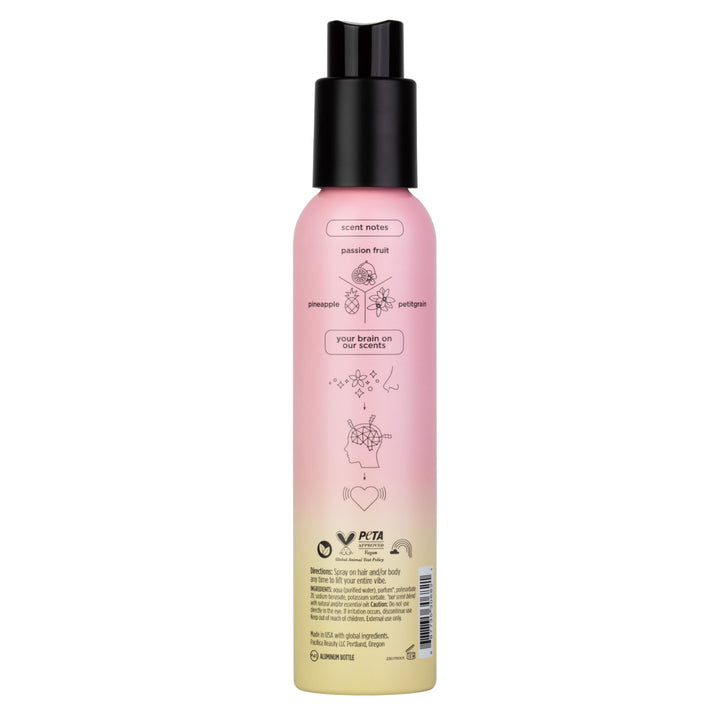 Pacifica Hair Mist Perfume & Full Body Spray for Women - Passion Fruit Body Mist Fragrance w/Pineapple, Orange Blossom, Vanilla, Sandalwood & Bergamot Ã¢â‚¬â€œ Alcohol-Free, Vegan & Cruelty-Free, 5 oz