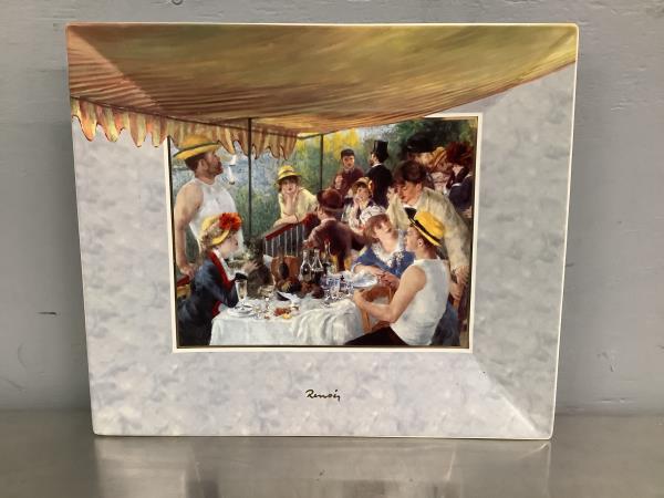 Goebel Artis Orbis Renoir "Petit Dejeuner des Canotier" Limited Edition Plate Retail $75.00