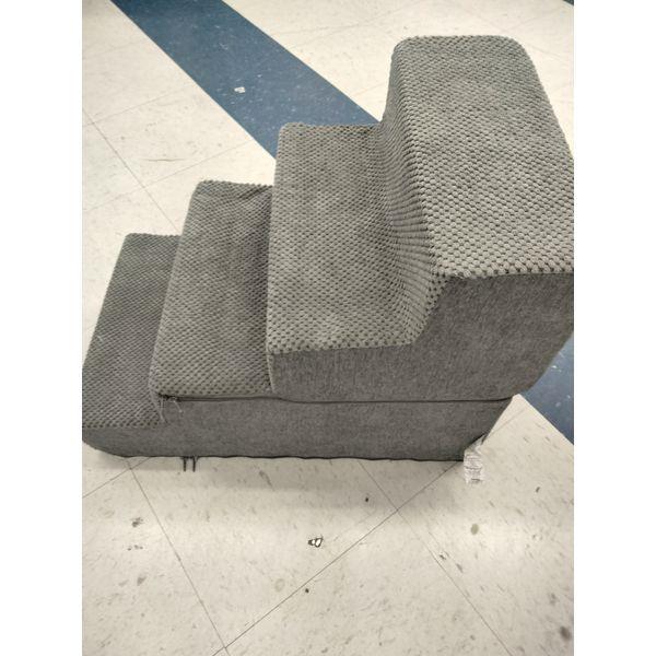 EHEY CIGA Pet Stairs - 3 Steps, Plush, Gray Retail $40.00