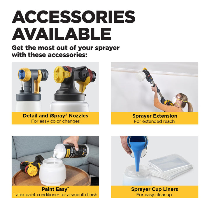 Wagner Spraytech 2419327 Control Spray QX5 HVLP Handheld Stain Sprayer, Ideal for Garages, Fences, Sheds and More