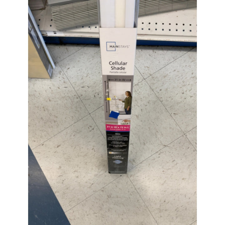 Mainstays Light Filtering Honeycomb Cellular Shade  White  31  X 72