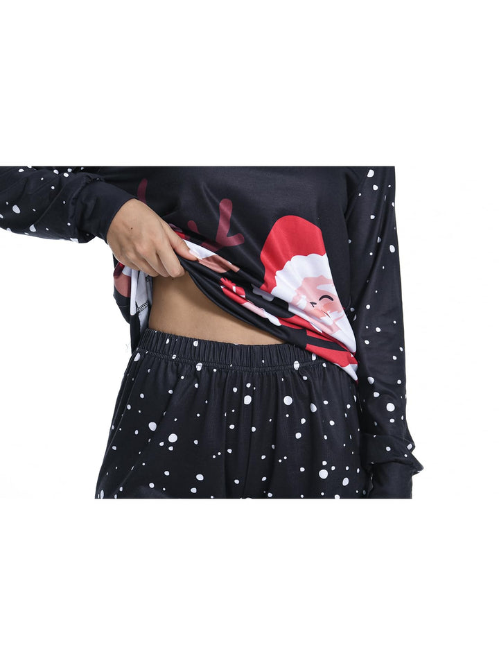 VENTELAN Family Matching Christmas Pajamas Set Holiday Santa Claus Sleepwear Xmas PJS Set for Couples and Kids,3Y Retail $16.00