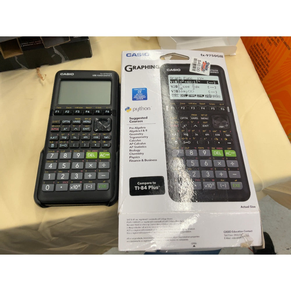 Casio fx-9750GIII Graphing Calculator, Python Support