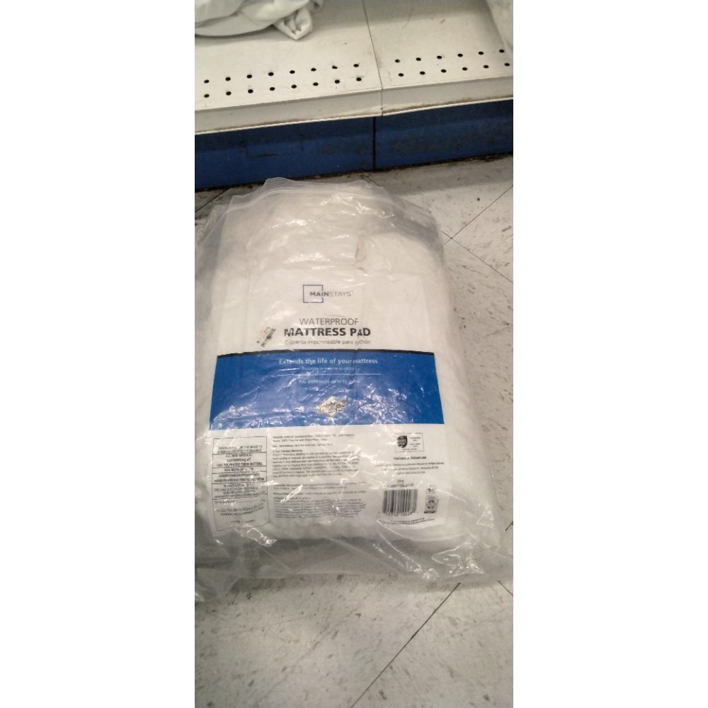 Mainstays Waterproof Mattress Pad  King 76 in X 80 in