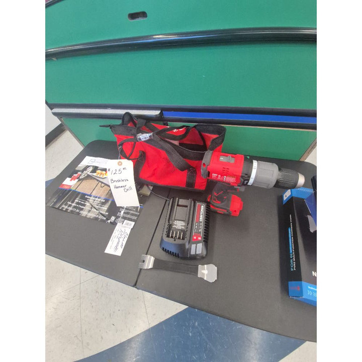 Craftsman Brushless Hammer Drill, Cordless Drill with Battery and Charger