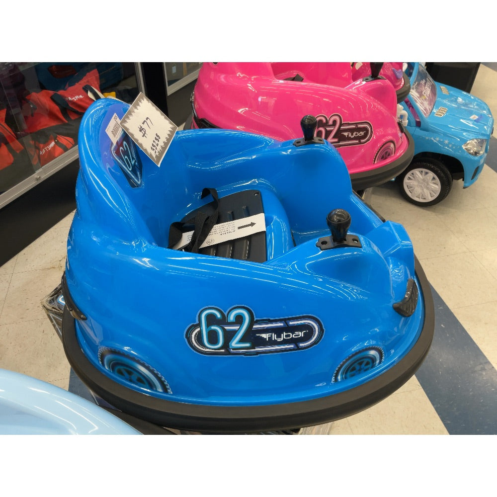 Flybar Bumper Car - 6V Electric, 360 Spin, Joystick Control - Blue