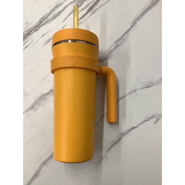 Thermoflask Insulated Tumbler with Handle and Straw - Yellow Retail $25.00