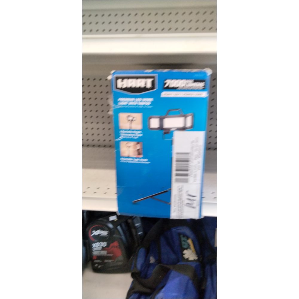 HART Multi-Directional LED 3-Head 7000 Lumen Work Light with Tripod  Adjustable  7000 Lumens