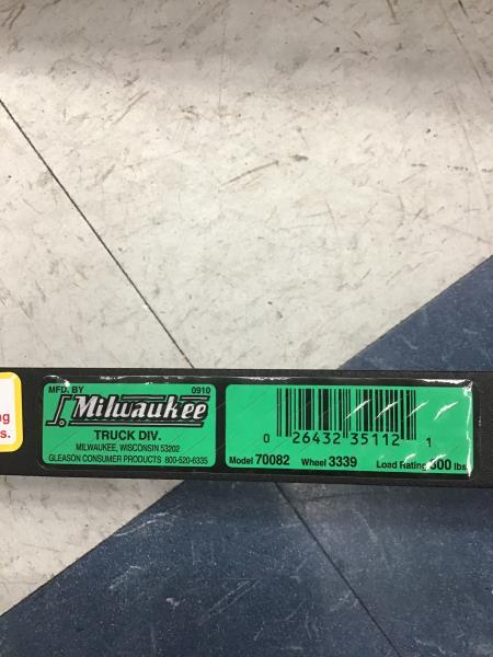 Milwaukee 70082 - Hand Truck, 500 lbs Load Rating, Red Retail $75.00