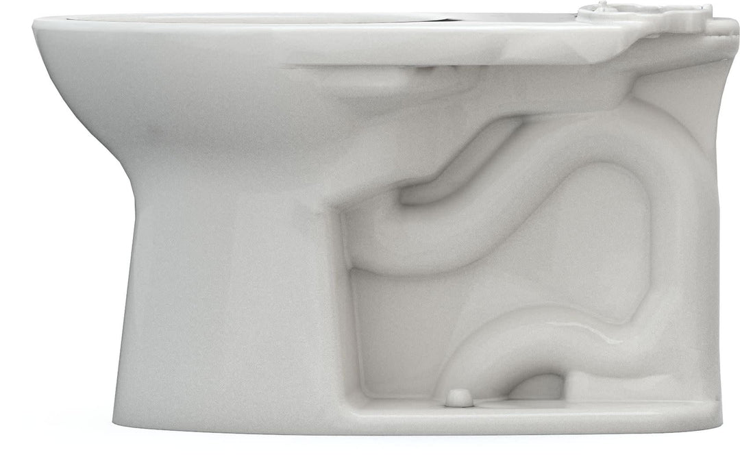 TOTO Drake Elongated Universal Height TORNADO FLUSH Toilet Bowl with CEFIONTECT, Cotton White - C776CEFG#01