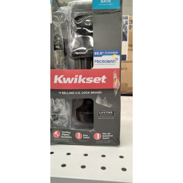 Kwikset Signature Series Pismo Matte Black Knob Right or Left Handed