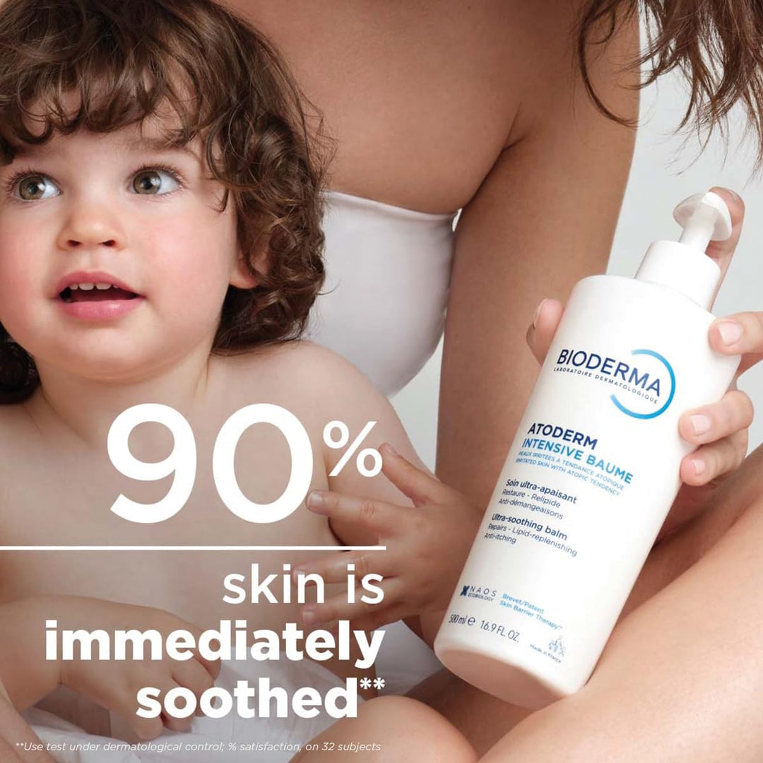 Bioderma Atoderm Intensive Balm Ultra-Nourishing Body Cream for Dry Skin, 16.9 Fl Oz