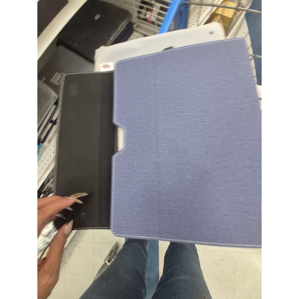 Generic Tablet Case - Folio Cover, Stand Feature, Universal Fit, Blue/Black