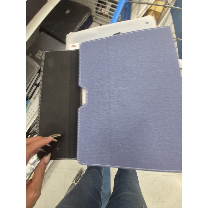 Generic Tablet Case - Folio Cover, Stand Feature, Universal Fit, Blue/Black