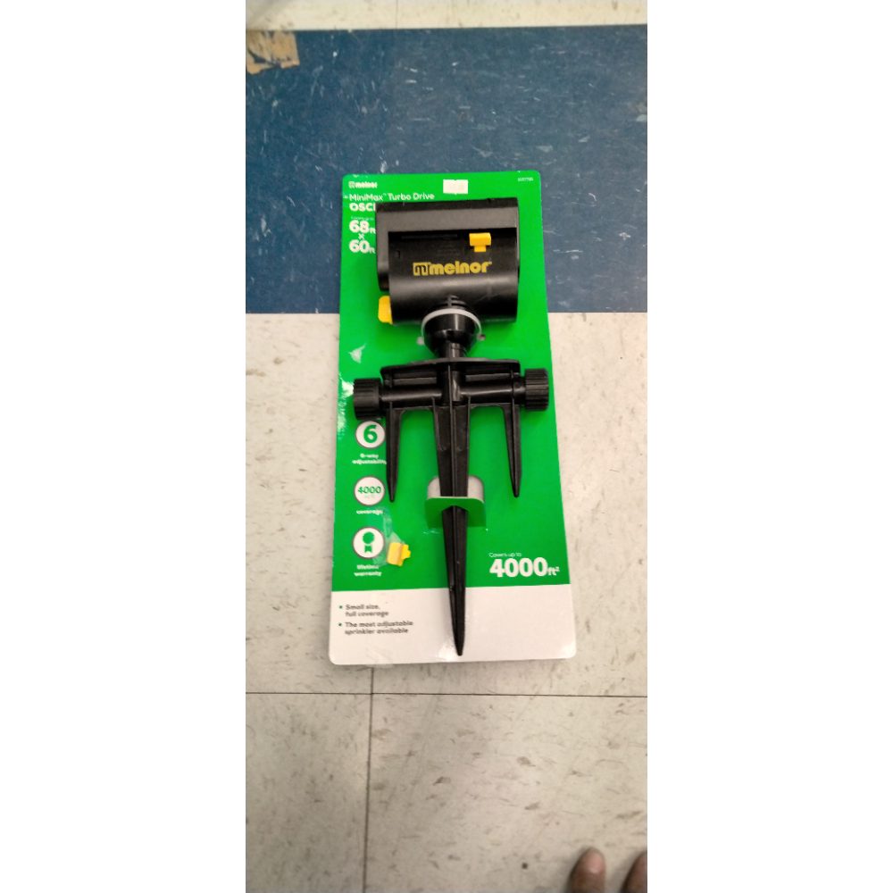 Melnor MiniMax Turbo Drive Oscillating Sprinkler 4000' Ft Coverage (CC)