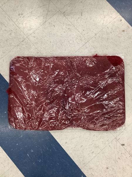 3 Piece Bathroom Rug Set - Burgundy, Non-Slip Retail $18.98