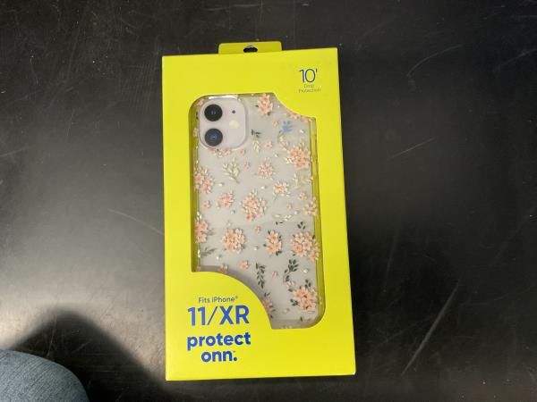Onn iPhone 11/XR Case - Floral, 10' Drop Protection Retail $15.00